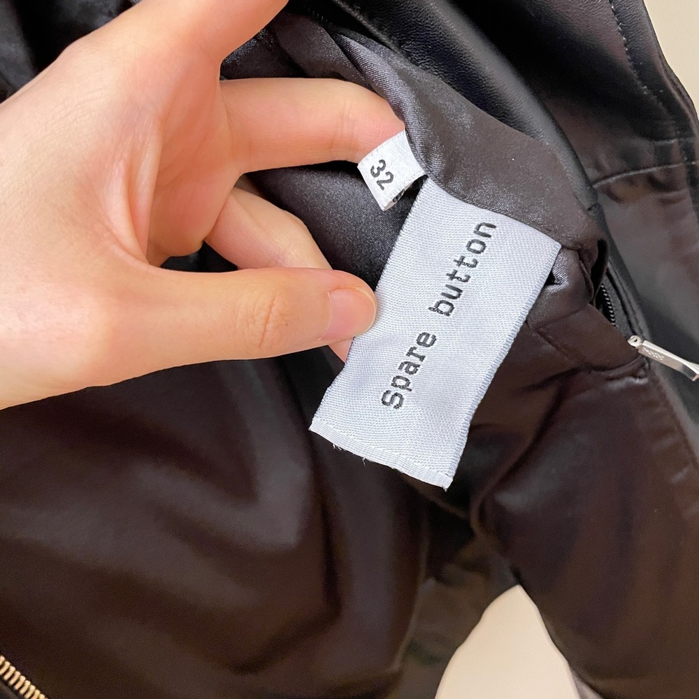 Stand Studio Iconic Leather Jacket Coat Black Siz… - image 7